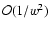 $\mathcal{O} (1/w^2)$