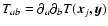 $T_{ab} = \partial_a \partial_b T(\vec{x}_j,\vec{y})$