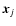 $\vec{x}_j$
