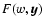 $F(w,\vec{y})$