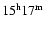 $\rm 15^h17^m$