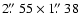$2\hbox{$.\!\!^{\prime\prime}$ }55\times1\hbox{$.\!\!^{\prime\prime}$ }38 $