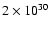 $2 \times 10^{30}$