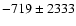 $-719\pm2333$