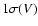 $1\sigma(V)$