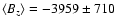 $\langle B_z\rangle=-3959\pm710$