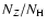 $N_Z/N_{\rm H}$