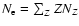 $N_{\rm e}=\sum_ZZN_Z$