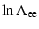 $\displaystyle \ln\Lambda_{\rm ee}$