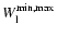 $W^{\rm min,max}_{\rm l}$