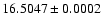 $16.5047 \pm 0.0002$
