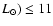 $L_{\odot})\leq 11$