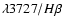 $\lambda{3727}/H\beta$