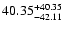 $\rm 40.35^{+40.35}_{-42.11}$