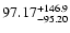 $\rm 97.17^{+146.9}_{-95.20}$