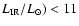 $L_{\rm IR}/L_{\odot })<11$