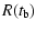$\displaystyle R(t_{\rm b})$