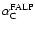 $\alpha_{\rm C}^{\rm FALP}$