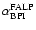$\alpha_{\rm BPI}^{\rm FALP}$