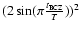 $(2\sin(\pi\frac{t_{\rm BCZ}}{T}))^2$