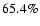 $ 65.4\%$
