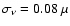 $\sigma_\nu=0.08~\mu$