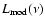 $L_{\rm mod}(\nu)$