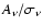 $A_\nu /\sigma _\nu $