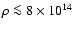 $\rho \la 8 \times 10^{14}$