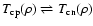 $T_{\rm cp}(\rho)
\rightleftharpoons
T_{\rm cn}(\rho)$