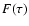 $F(\tau)$