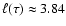 ${\ell}(\tau)\approx 3.84$