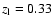 $z_{\rm l} = 0.33$