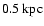 $0.5 \: {\rm kpc}$