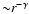 ${\sim} r^{-\gamma}$