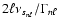 $2\ell \nu _{s_{n\ell }} / \Gamma _{n\ell }$