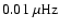 $0.01~\rm\mu Hz$
