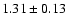 $1.31\pm0.13$