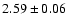 $2.59 \pm 0.06$