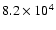 $8.2\times 10^4$