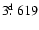 $3\hbox{$.\!\!^{\rm d}$ }619$