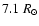 $7.1 ~R_{\odot}$