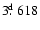 $3\hbox{$.\!\!^{\rm d}$ }618$