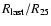 $R_{\rm last}/R_{25}$