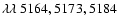 $\lambda\lambda~5164,5173,5184$