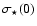 $\sigma_\star(0)$