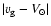 $\vert v_{\rm g}-V_\odot\vert$