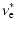$\displaystyle \nu_{\rm e}^\ast$