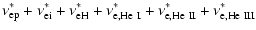 $\displaystyle \nu_{\rm ep}^\ast + \nu_{\rm ei}^\ast + \nu_{\rm eH}^\ast + \nu_{\rm e,He~I}^\ast + \nu_{\rm e,He~II}^\ast + \nu_{\rm e,He~III}^\ast$