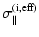$\displaystyle \sigma_\parallel^{\rm (i,eff)}$